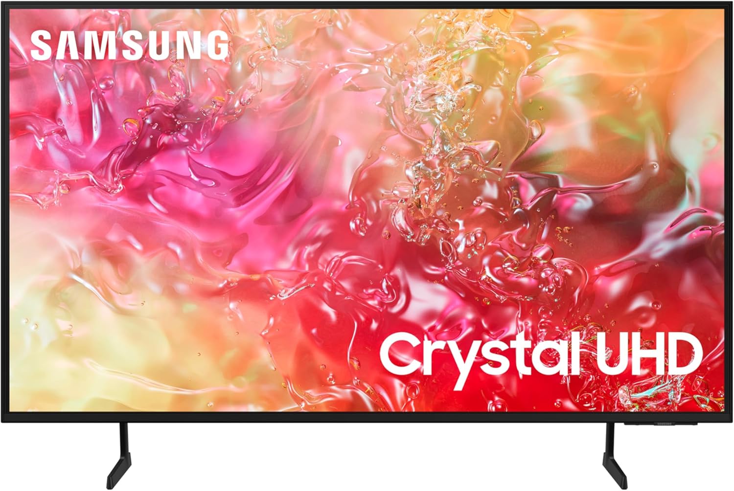 تلفزيون سامسونج بشاشة كريستال UHD مقاس 75 بوصة وDU7000 بألوان واضحة ونقية ومعالج بدقة 4 كيه ونظام تشغيل سامسونج تايزن وتقنية Q-Symphony، أسود، UA75DU7000 - طراز 2024 - ضمان لمدة سنة واحدة (الإصدار