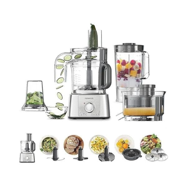 محضّرة طعام Kenwood – قدرة 1000 واط، سرعتين مع نبضات، حوض 3 لتر، باللون الفضي أو الأبيض