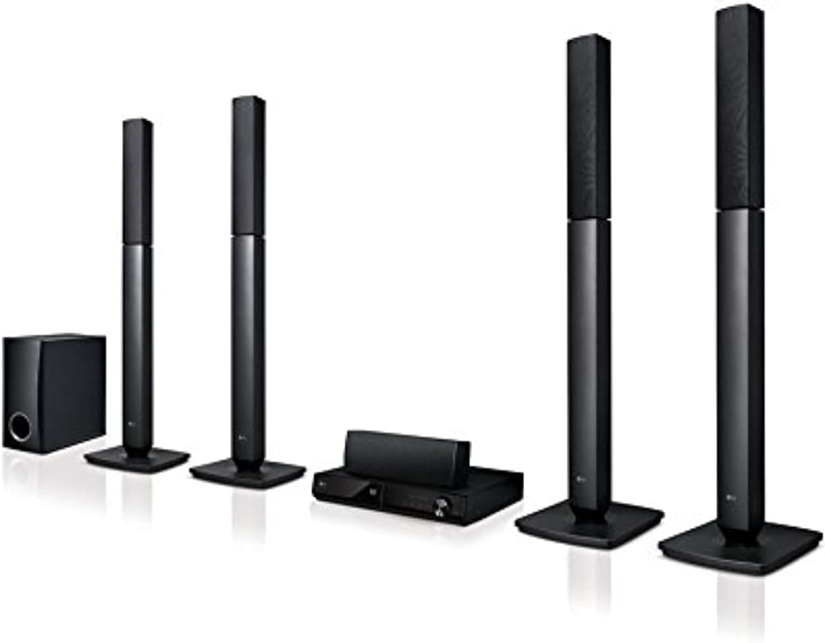 LG مشغل دي في دي 5 قنوات للمسرح المنزلي، LHD457، اسود