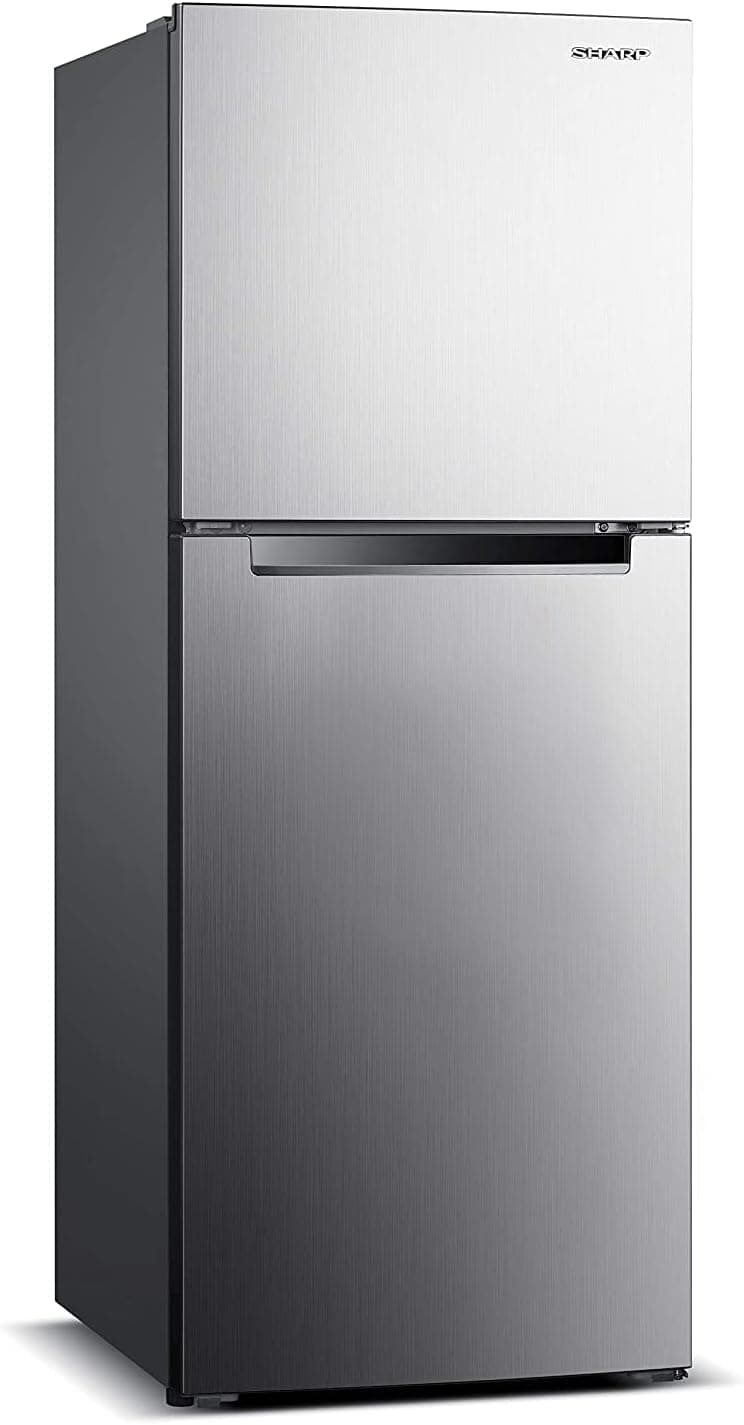 شارب ثلاجة نوفروست 260 لتر بحامل علوي SJ-HM260-HS3 اينوكس فضي
